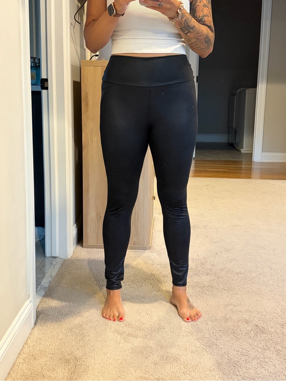 Black High-Waist Active Leggings